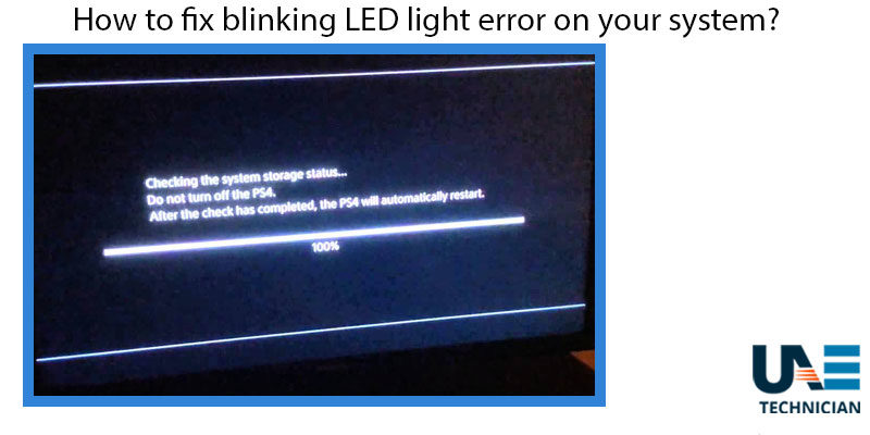 Fix blinking LED light error