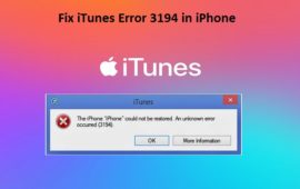 How to Fix iTunes Error 3194 on iPhone When You Restore or Update?
