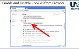 How to Enable and Disable Cookies from Browser