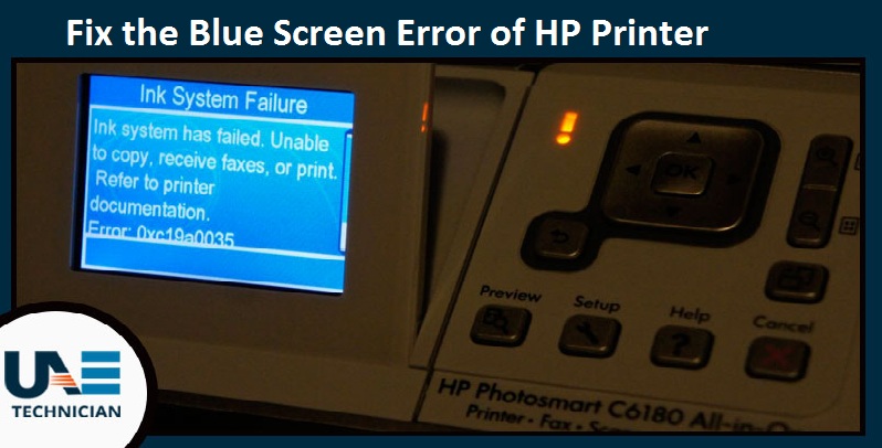 problem med HP-tillverkares kopiator och xp blå projektionsskärm