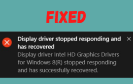 Display Driver Stopped Responding and Has Recovered: What are the Solutions?
