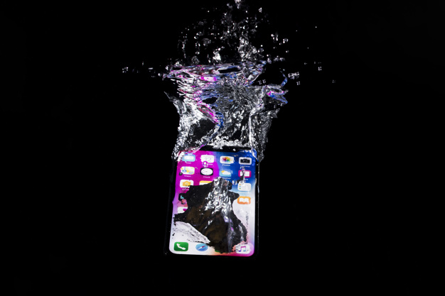 water damage iPhone screen